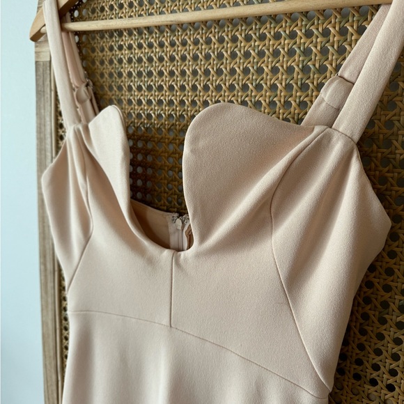 U-NECKLINE MAXI DRESS BEIGE - Picture 13 of 16